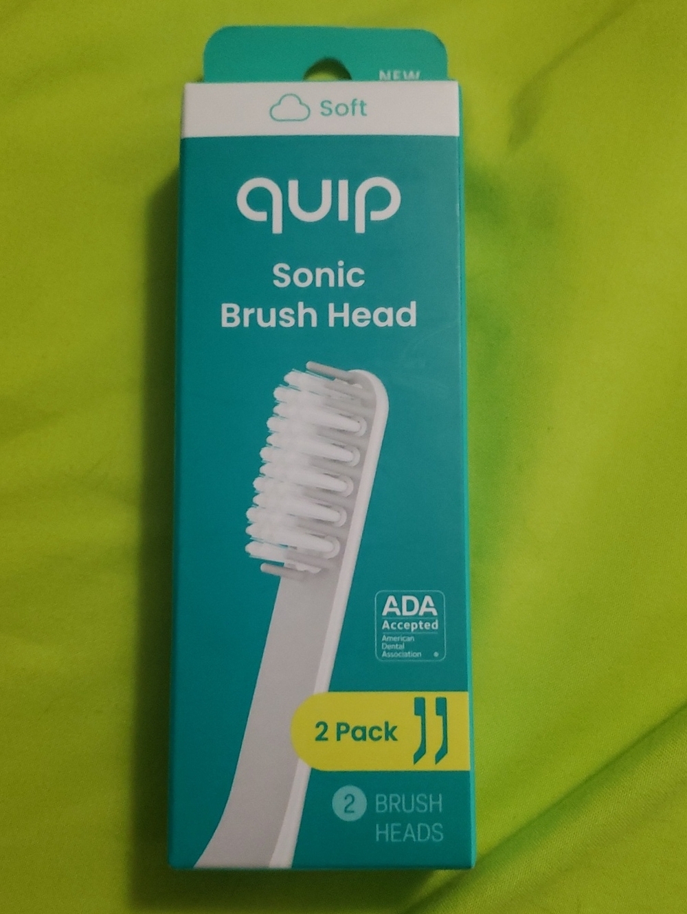 Quip Soft Sonic Brush Head Replacement - White (2 Pack)